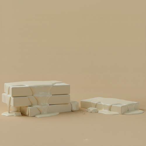 white chocolate slab